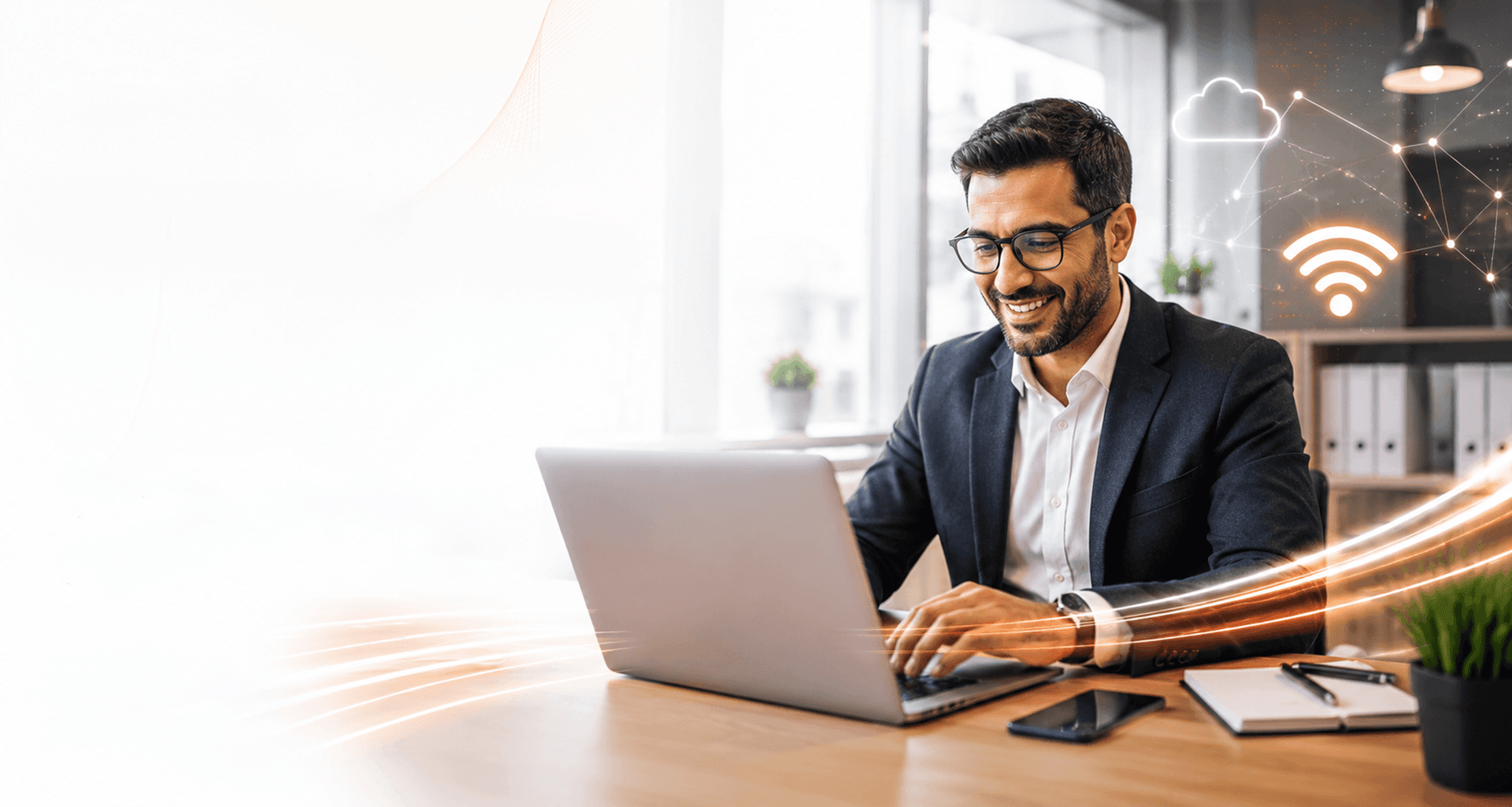 Professionnel utilisant Business Rapido Pro